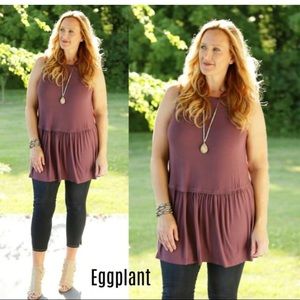 Peplum top - XL (16-20) generous fit! EUC